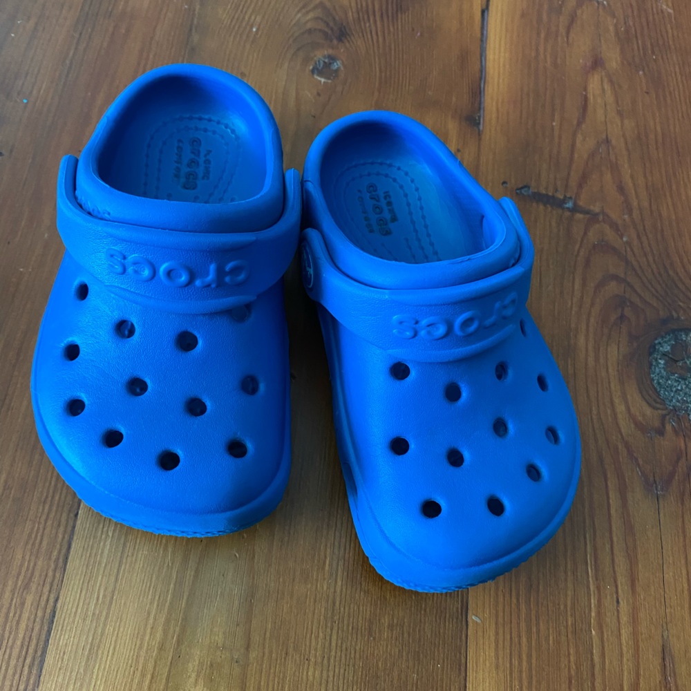 Blue crocs size C 7